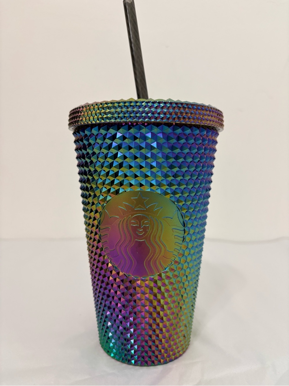 Starbucks Iridescent Prism Studded Tumbler 16oz Rainbow NWT
